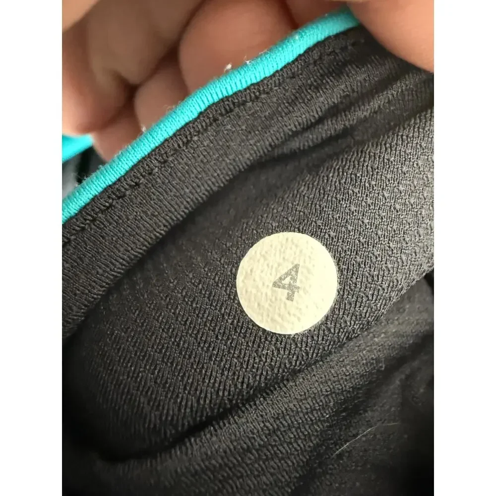 Lululemon Size 4 Athleisure Casual Leggings Heather Gray‎ Pull On Stretch Zipper